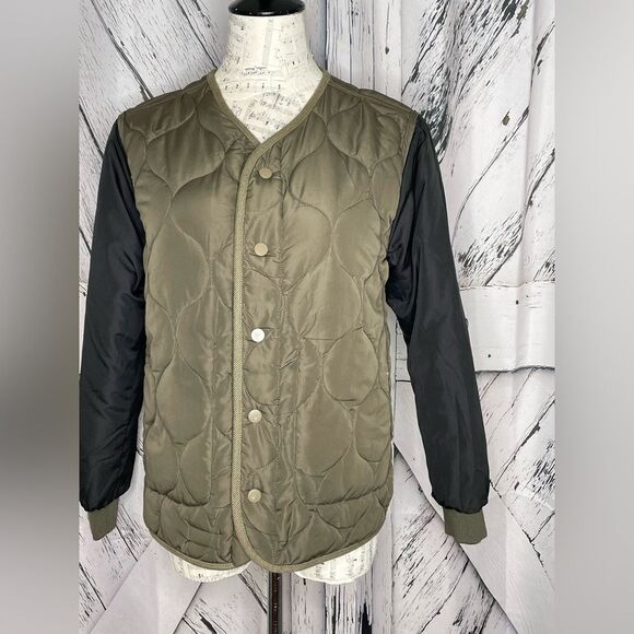 ZARA Reversible Quilted Jacket “Unbreakable Thinking” Size S - Picture 3 of 8